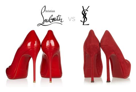 Christian Louboutin vs yves saint laurent